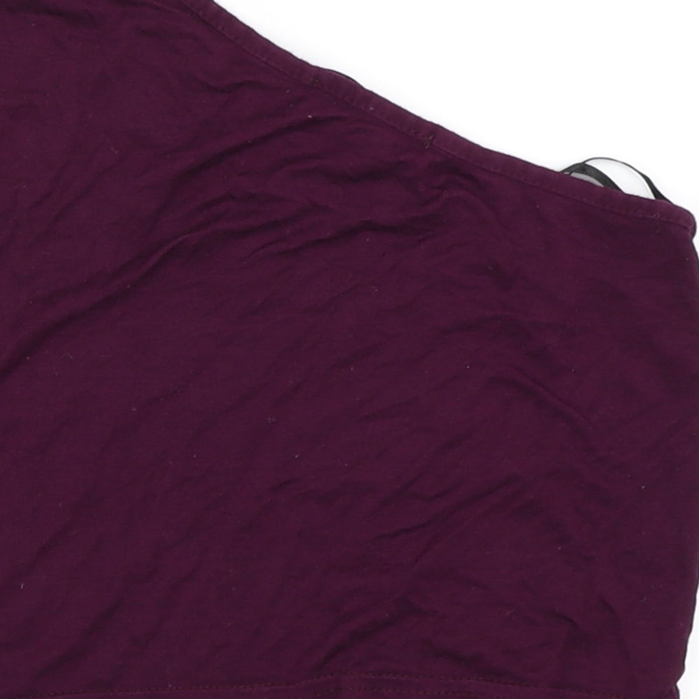 Missguided Womens Purple   Basic Tank Size 4