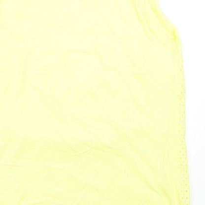 Womens UK Size M Marks and Spencer Yellow Basic Tank
