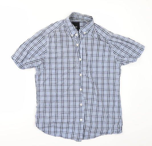 ASOS Mens Blue Check   Button-Up Size S