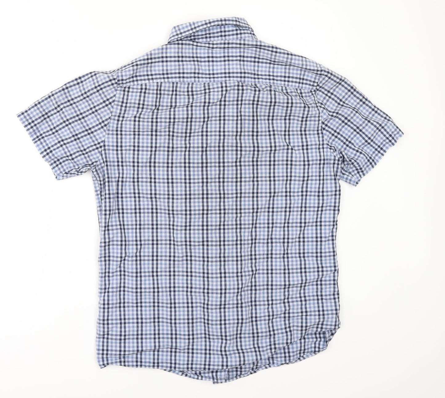 ASOS Mens Blue Check   Button-Up Size S