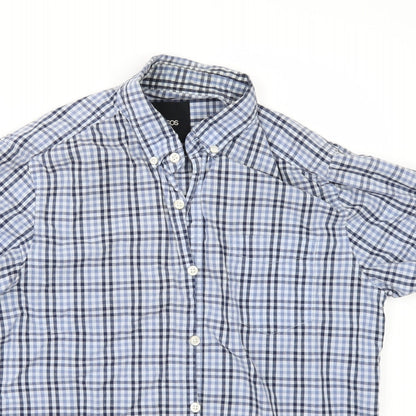 ASOS Mens Blue Check   Button-Up Size S