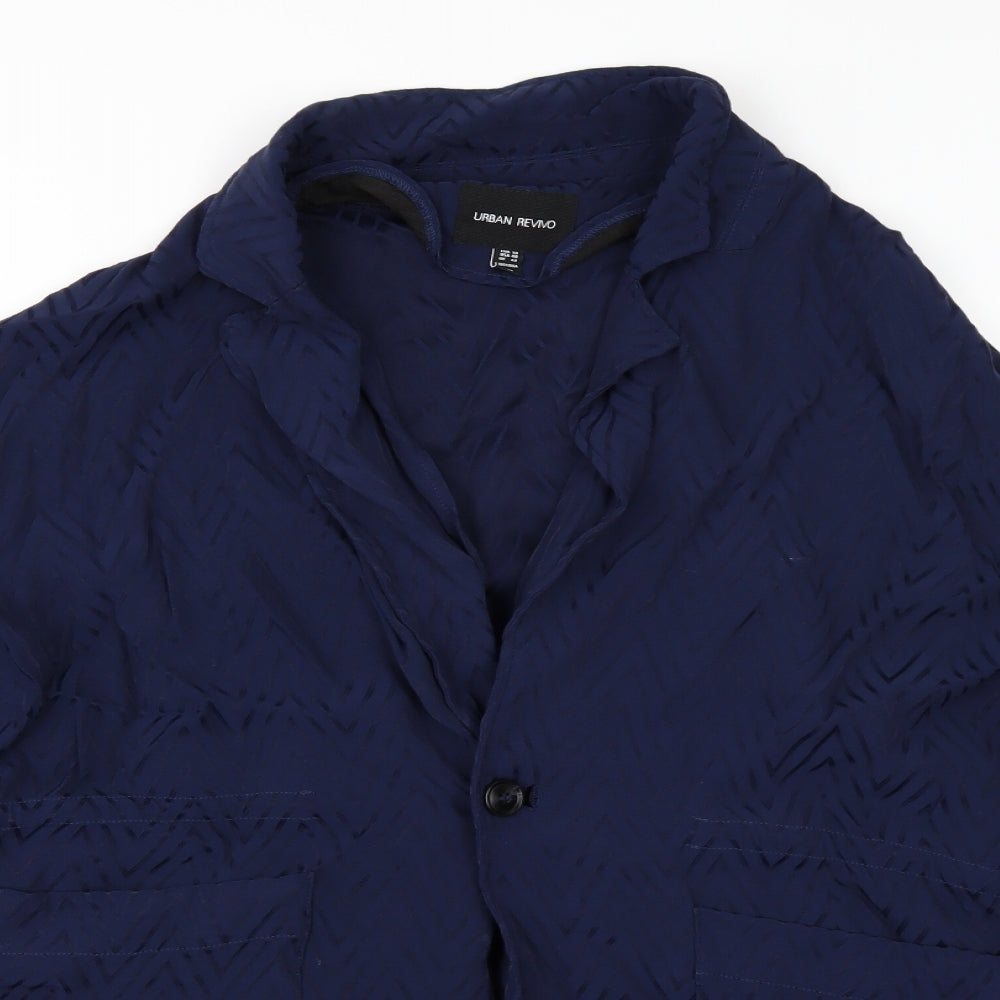 Urban Revivo Womens Blue   Jacket  Size 40