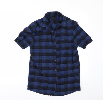 ASOS Mens Blue Check   Button-Up Size S
