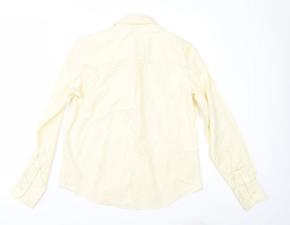 Womens UK Size 10 NEXT Yellow Tunic Button-Up