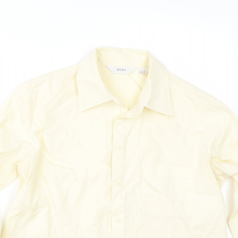 Womens UK Size 10 NEXT Yellow Tunic Button-Up