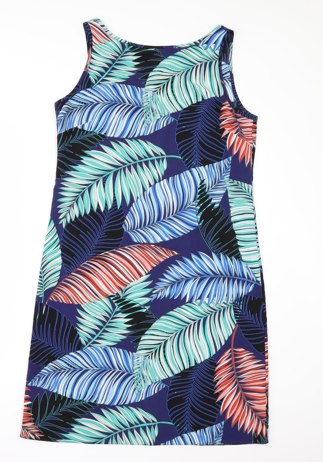M&Co Womens Blue Floral  Shift  Size 10