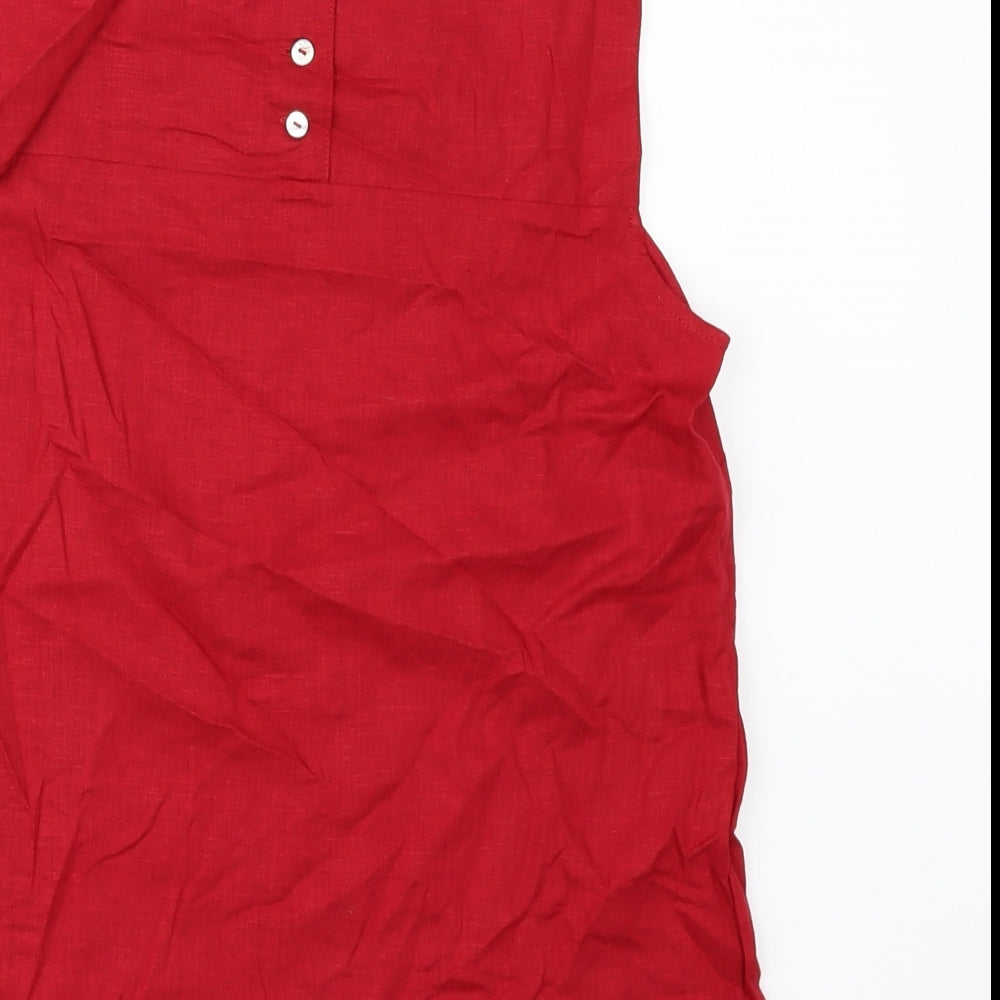 Womens UK Size 8 Marks and Spencer Red Camisole Tank