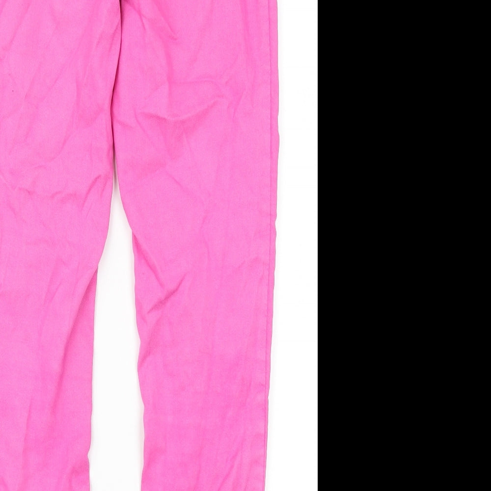 New Look Womens Pink  Denim Straight Jeans Size 6 L27 in