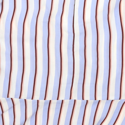 Miss Selfridge Womens Blue Striped  Basic Blouse Size 10