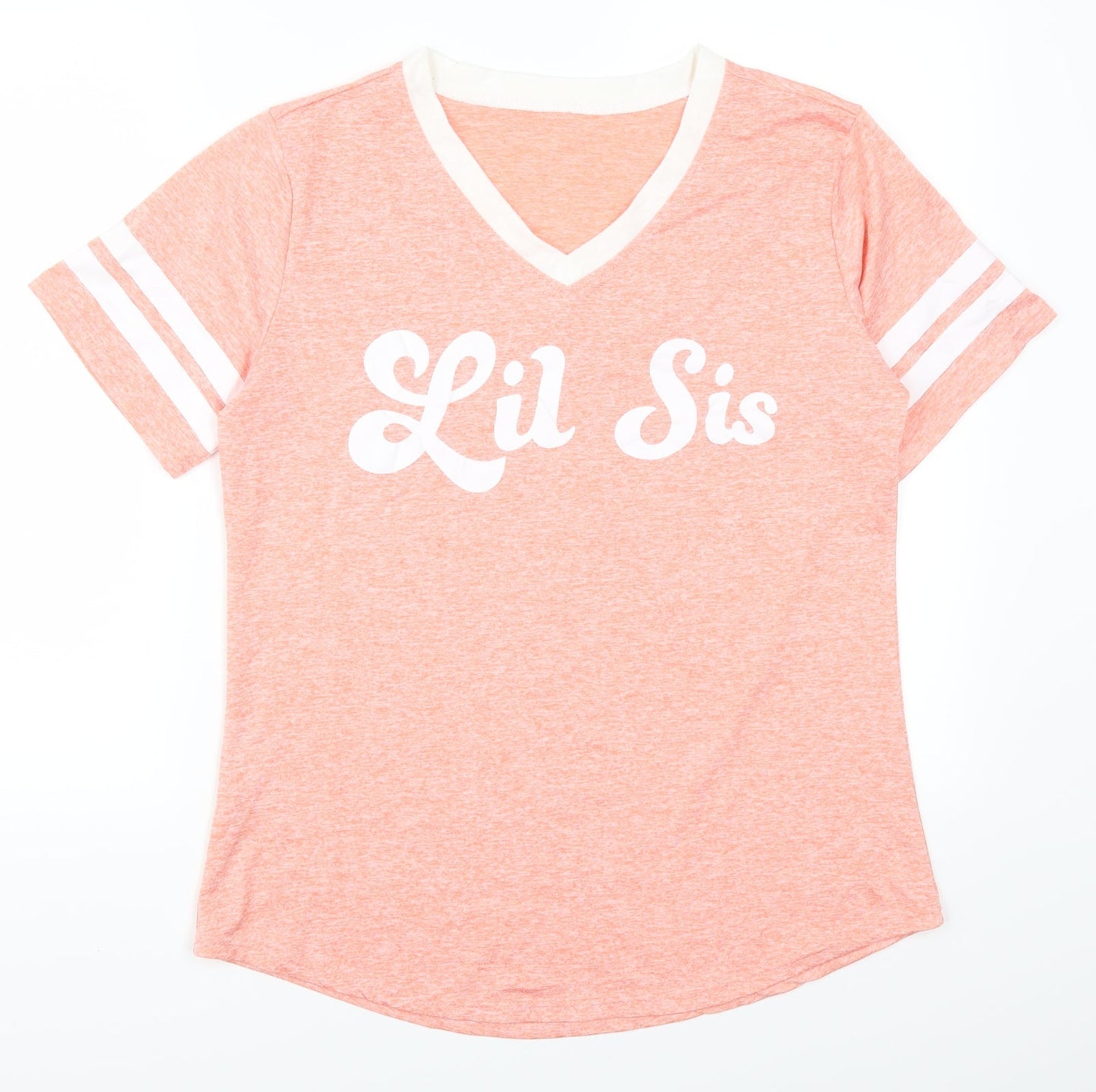 Womens UK Size L Preworn Pink Basic T-Shirt