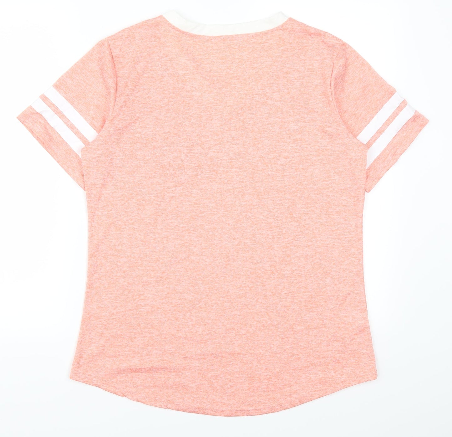 Womens UK Size L Preworn Pink Basic T-Shirt