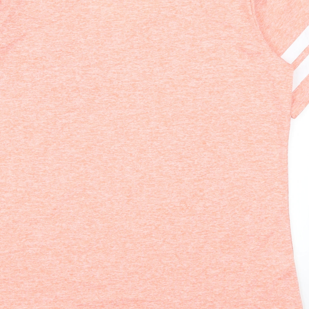 Womens UK Size L Preworn Pink Basic T-Shirt