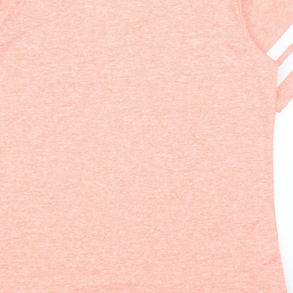 Womens UK Size L Preworn Pink Basic T-Shirt