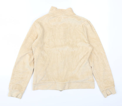 Back view of Active women’s beige full zip sweatshirt, size UK 12