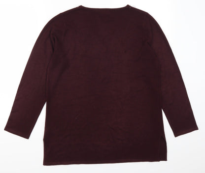 BHS Womens Red   Pullover Jumper Size 14