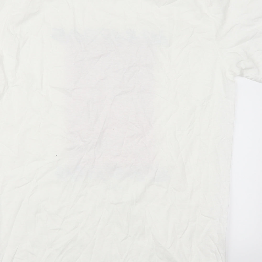 Nostalgic Mens White    T-Shirt Size M  - No Bad Days