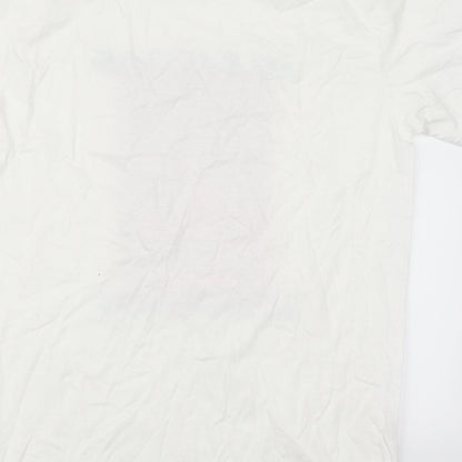 Nostalgic Mens White    T-Shirt Size M  - No Bad Days