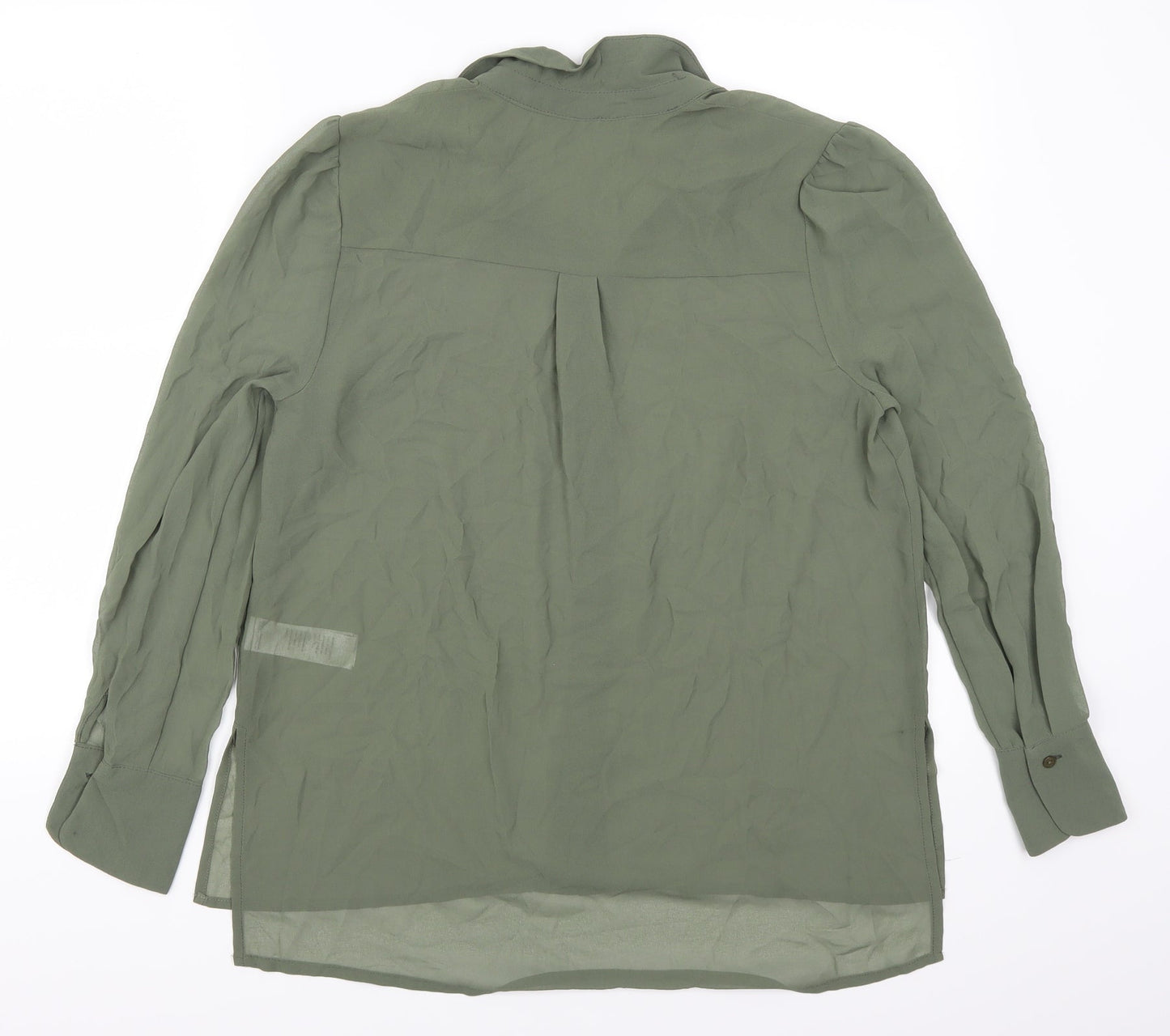 Womens UK Size 6 New Look Green Basic Button-Up