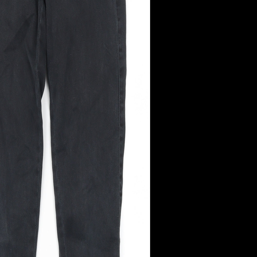 Mango Womens Grey  Denim Straight Jeans Size 6 L29 in