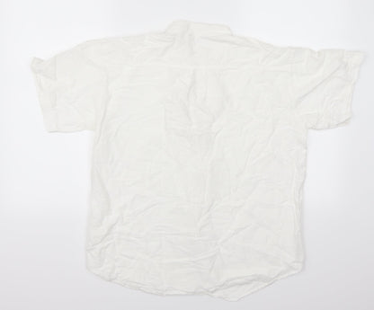 And Made Collection Mens White    Button-Up Size S
