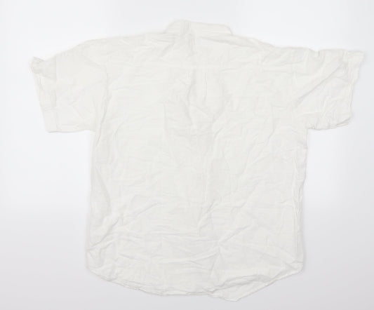 And Made Collection Mens White    Button-Up Size S