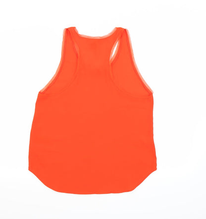 Womens UK Size 10 H&M Orange Basic Tank