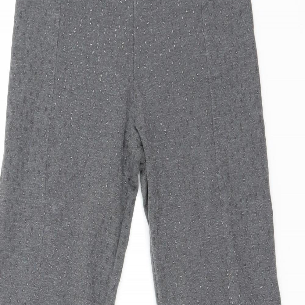 H&M Girls Grey Geometric  Carrot Trousers Size 12-13 Years