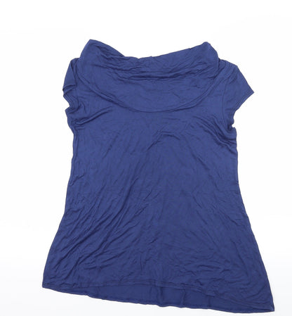 Womens UK Size 12 Preworn Blue Basic T-Shirt