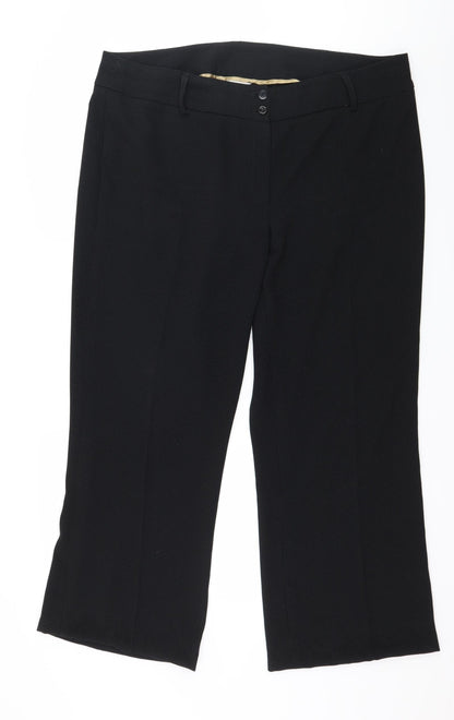 Amartanto Womens Black Polka Dot  Trousers  Size 18 L28 in