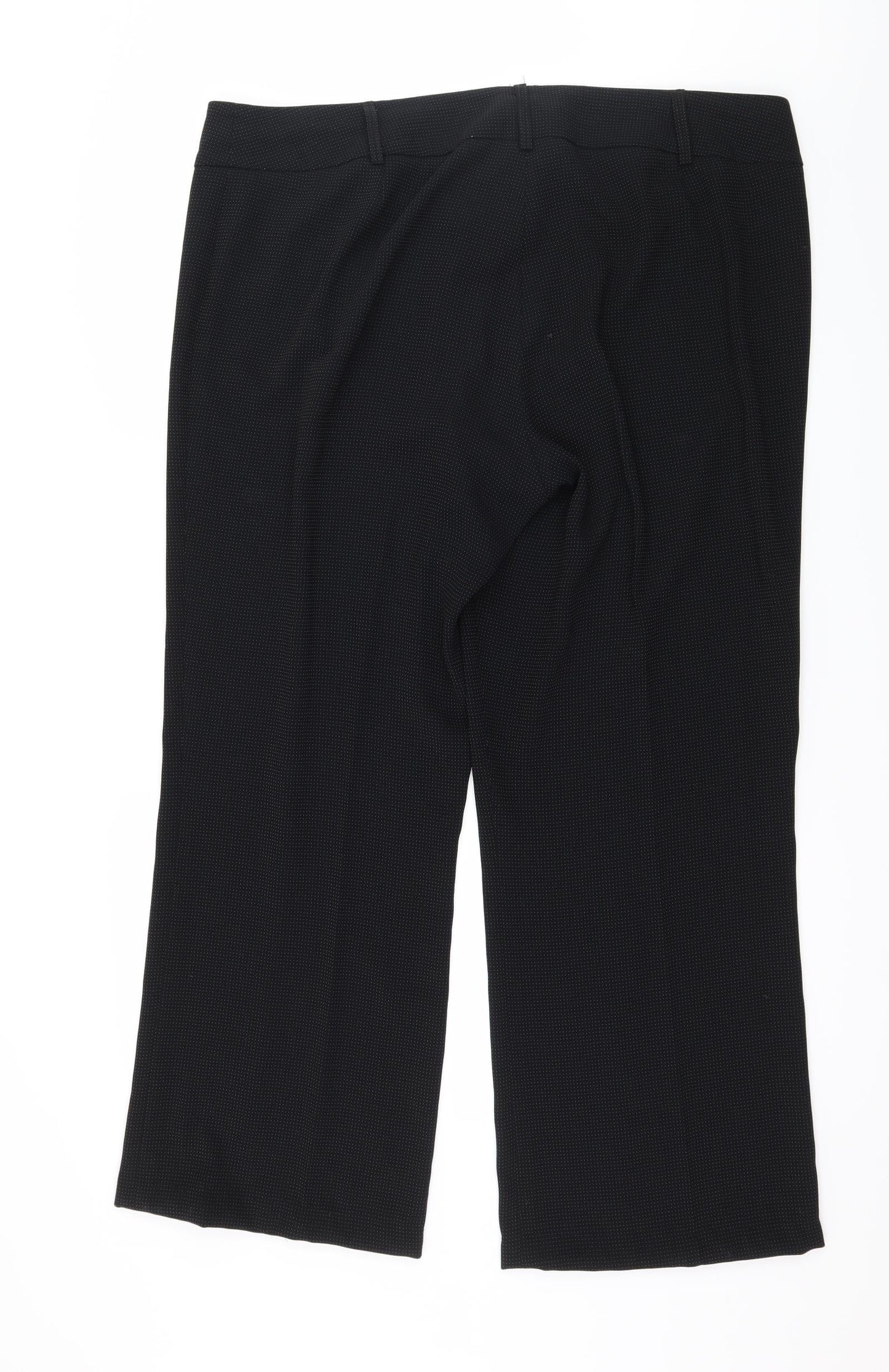 Amartanto Womens Black Polka Dot  Trousers  Size 18 L28 in