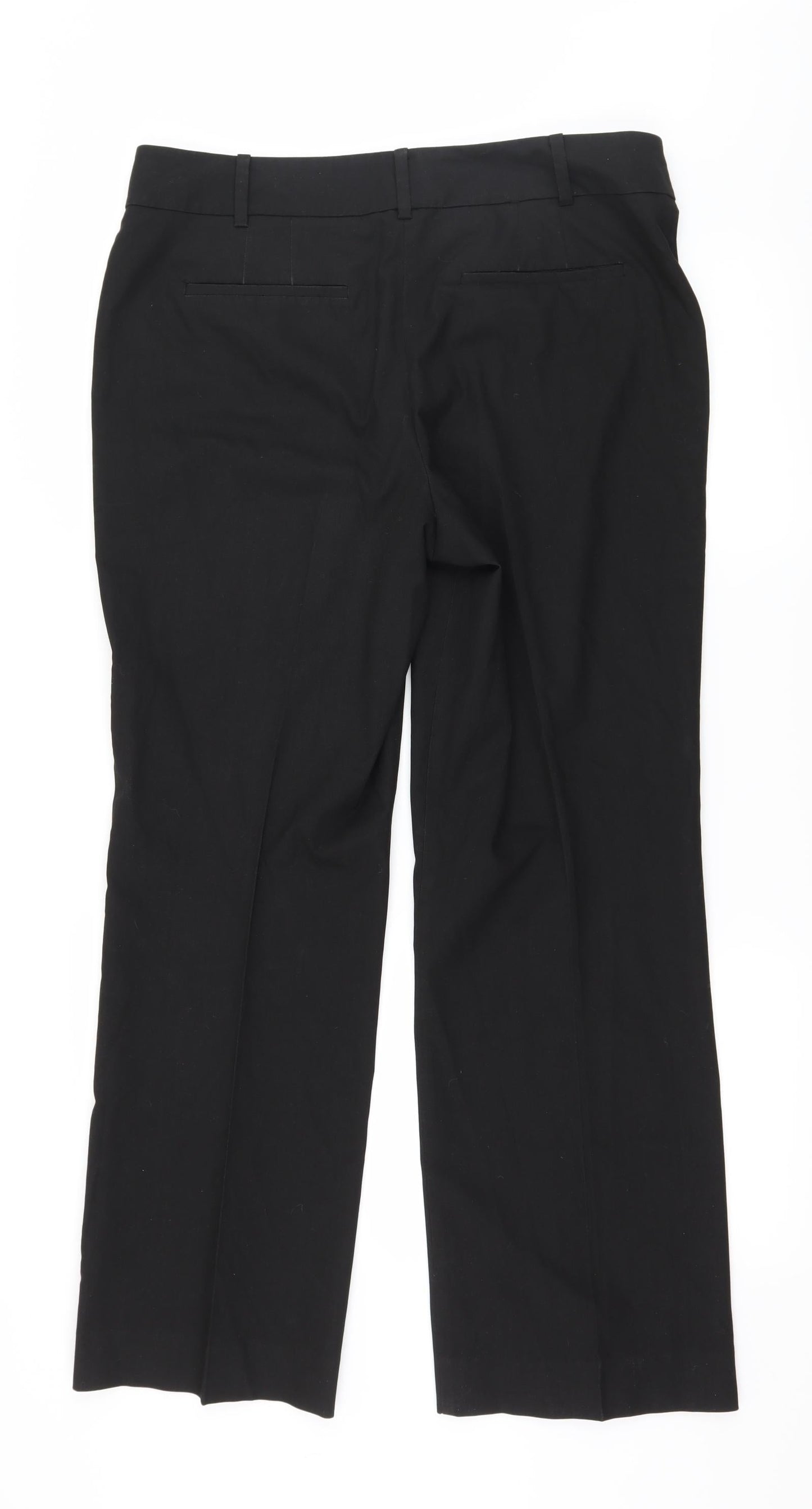 Womens UK Size 12 Ann Taylor Regular Fit  Black Trousers