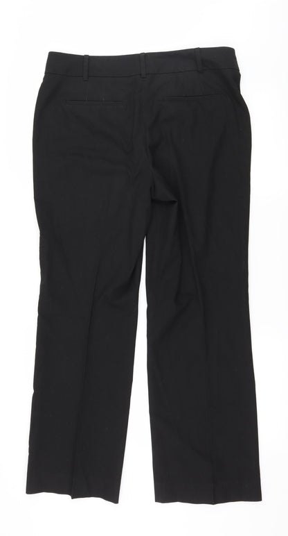 Womens UK Size 12 Ann Taylor Regular Fit  Black Trousers