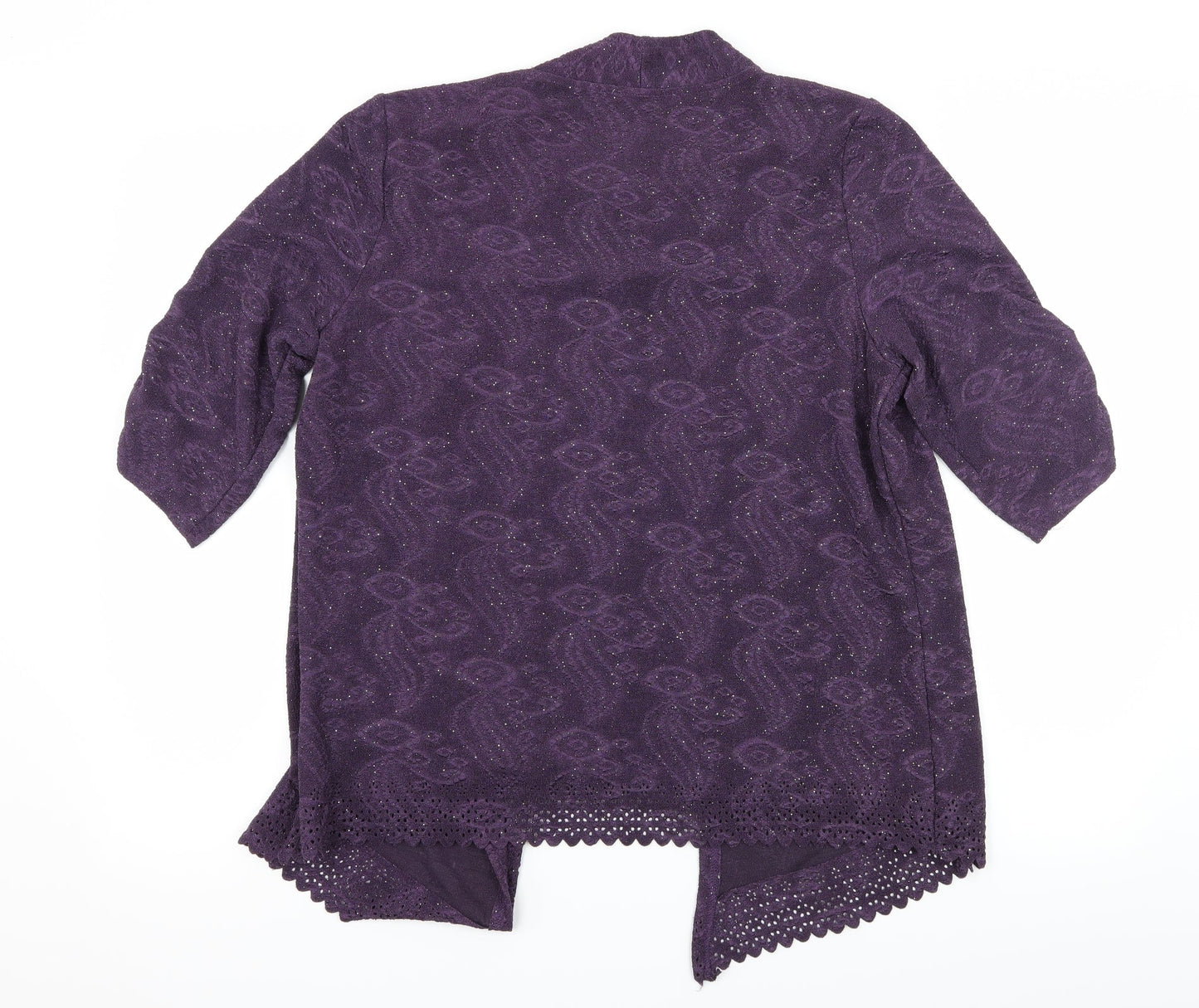 Womens UK Size L Anna Rose Purple Basic Blouse