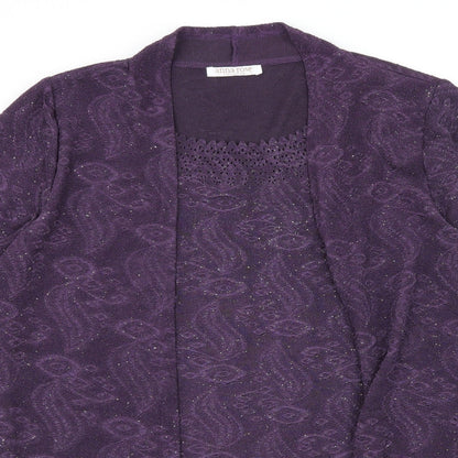 Womens UK Size L Anna Rose Purple Basic Blouse