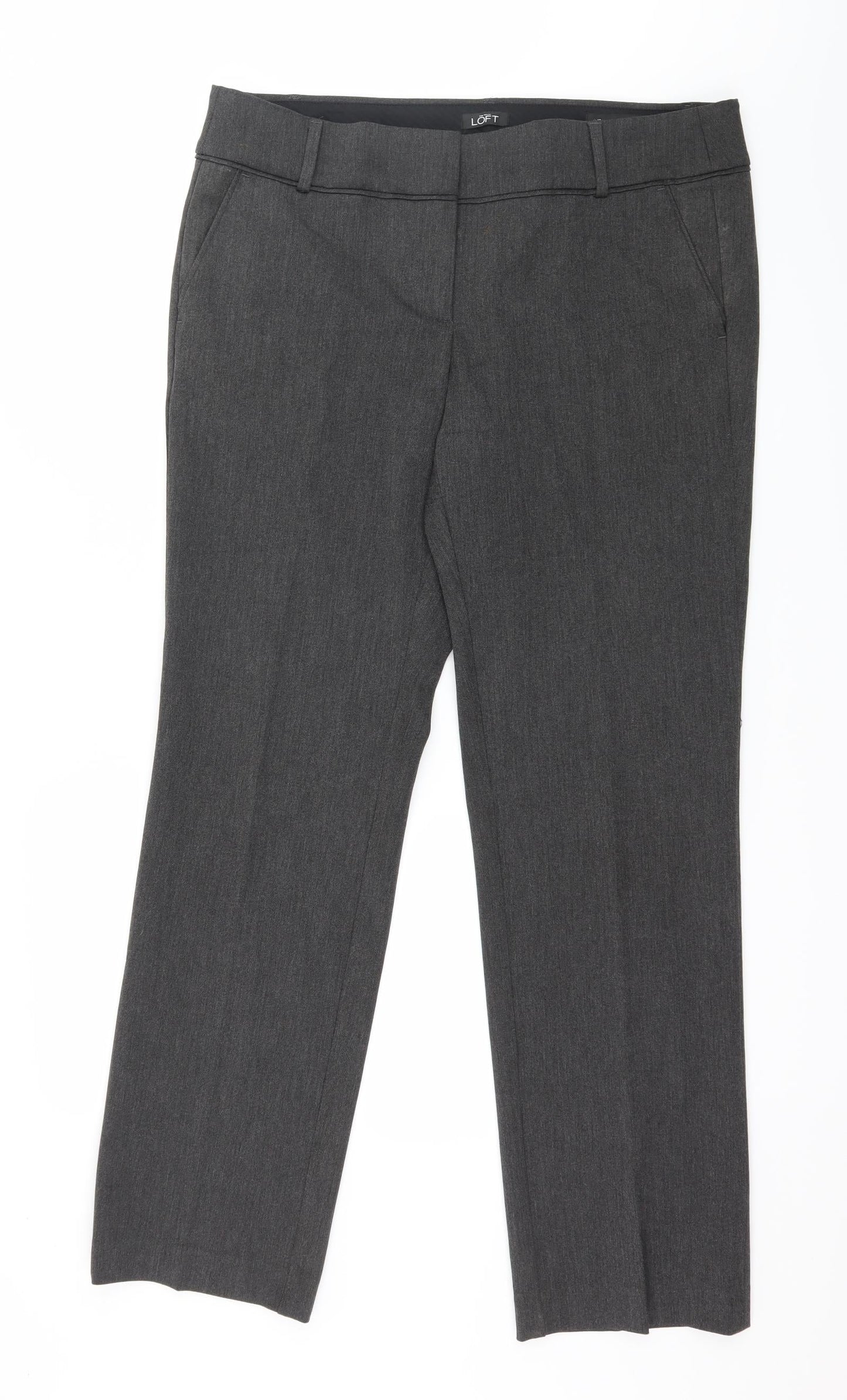 Ann Taylor Womens Grey   Trousers  Size 12 L30 in