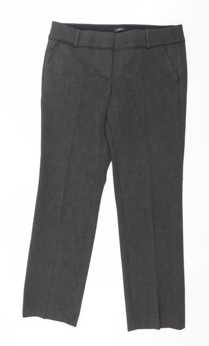 Ann Taylor Womens Grey   Trousers  Size 12 L30 in