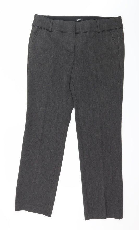 Ann Taylor Womens Grey   Trousers  Size 12 L30 in