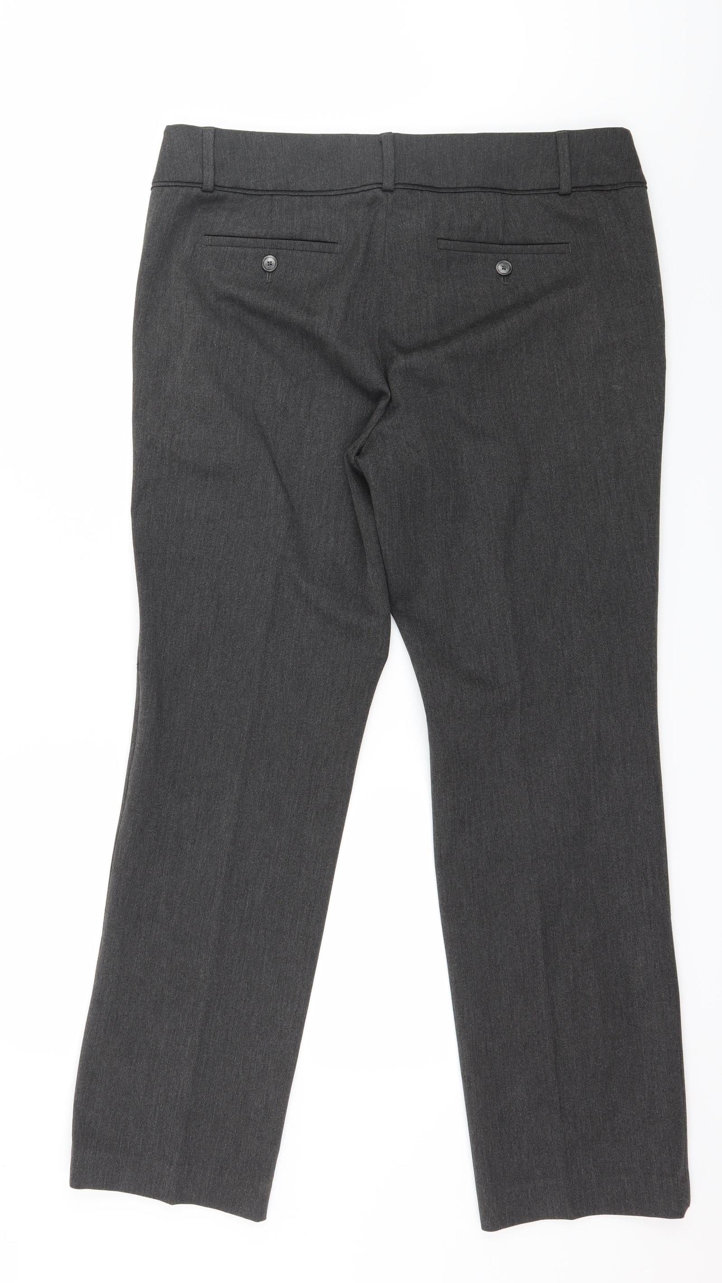 Ann Taylor Womens Grey   Trousers  Size 12 L30 in