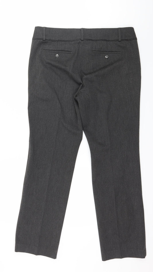 Ann Taylor Womens Grey   Trousers  Size 12 L30 in