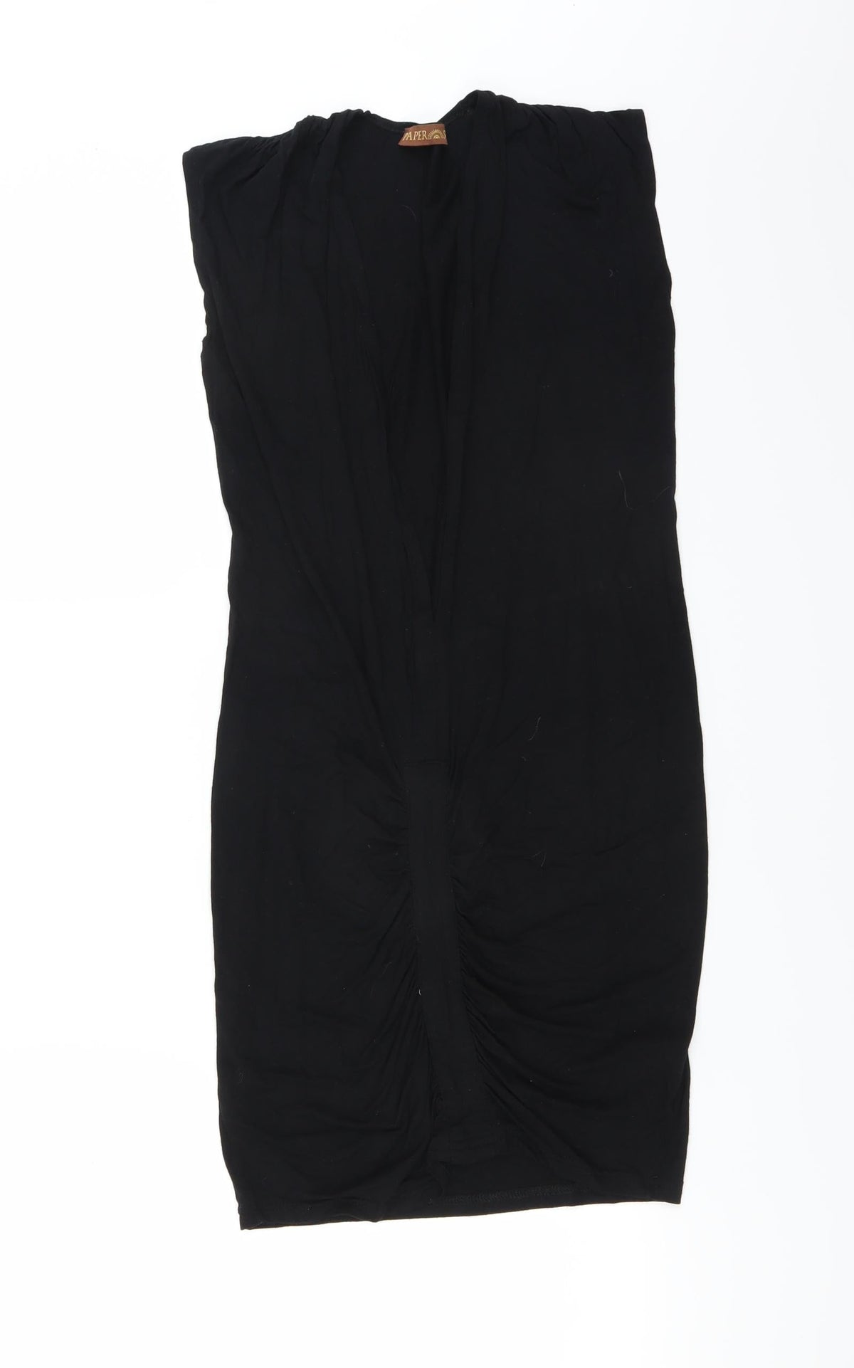 Additional front view of paper sun women’s black mini, size S