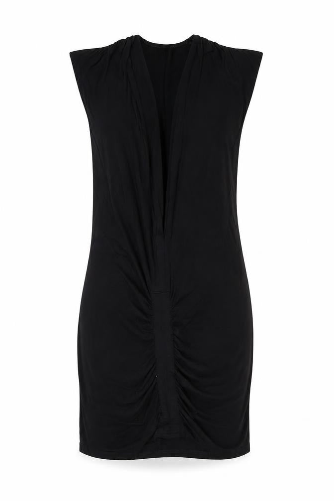 Front view of paper sun women’s black mini, size S