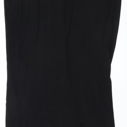 Brand and care label for paper sun women’s black mini, size S