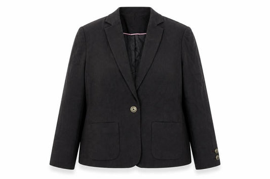Front view of Classics women’s brown jacket suit jacket, size UK 18
