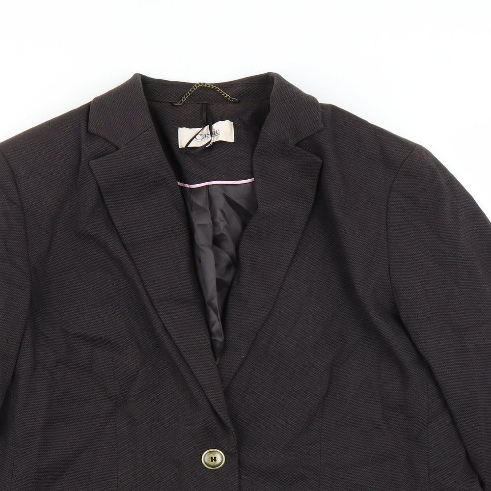 Womens UK Size 18 Classic Regular Brown Suit Jacket