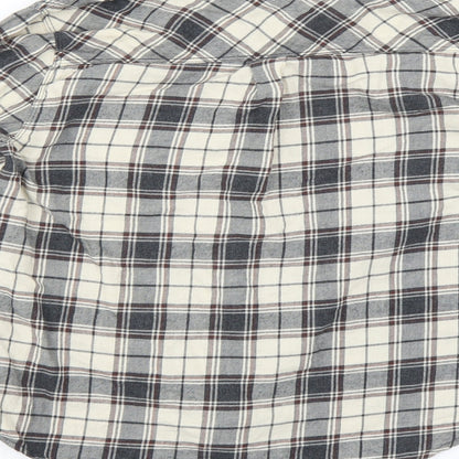 Womens UK Size S FOREVER 21 Grey Basic Button-Up
