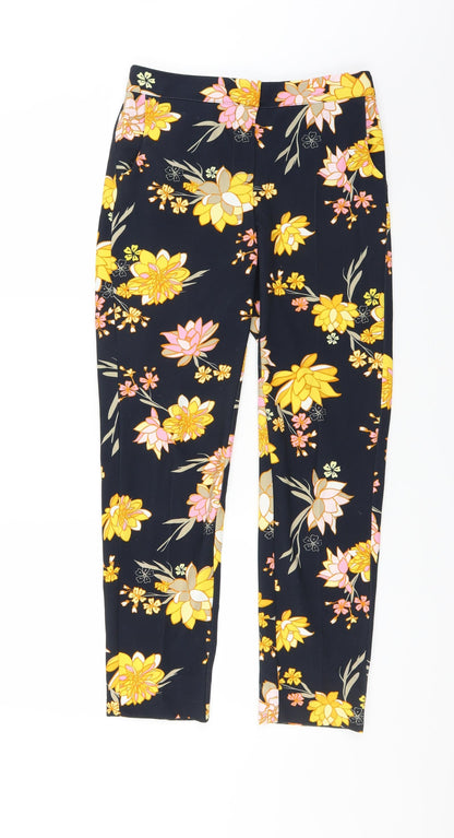 Betty Barclay Womens Blue Floral  Trousers  Size 8 L30 in