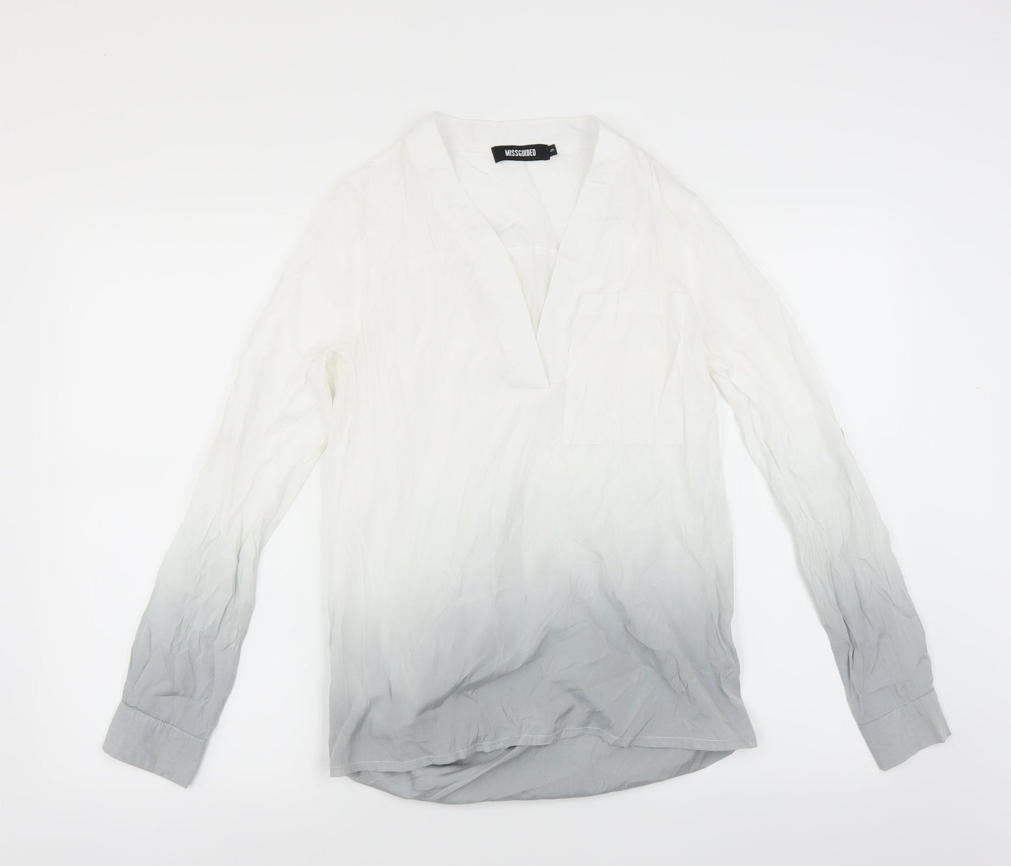 Missguided Womens Grey   Basic Blouse Size 6