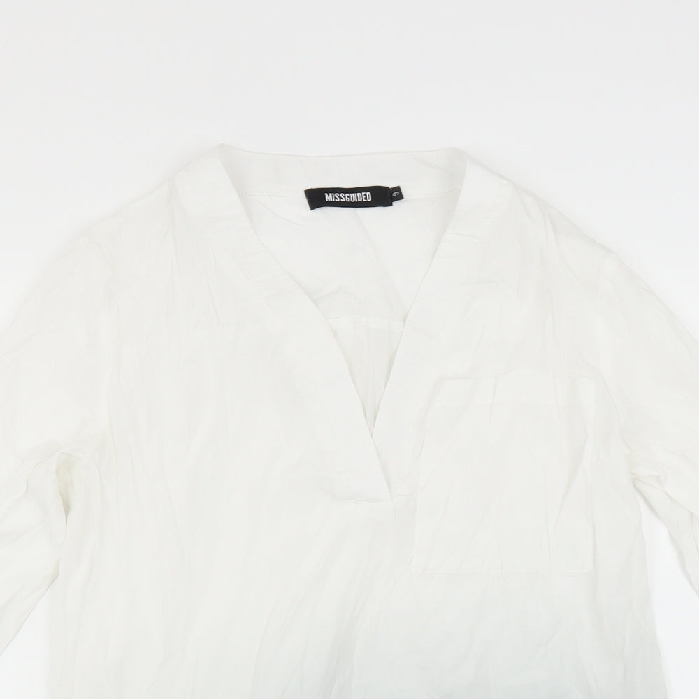 Missguided Womens Grey   Basic Blouse Size 6