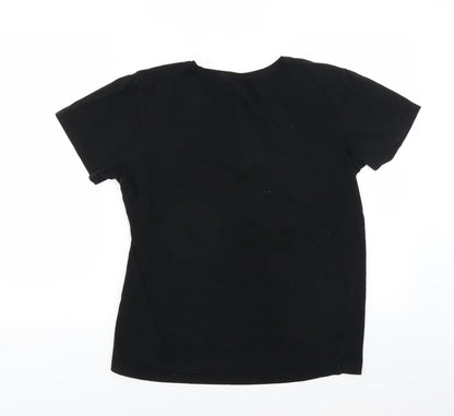 Premium Collection Womens Black   Basic T-Shirt Size M