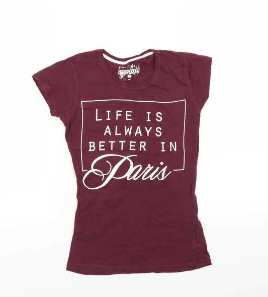 Primark Womens Purple   Basic T-Shirt Size 6